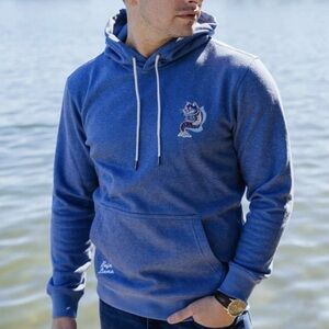 Baja Llama Catfished Blue Organic Cotton Helsinki
Hoodie. Medium